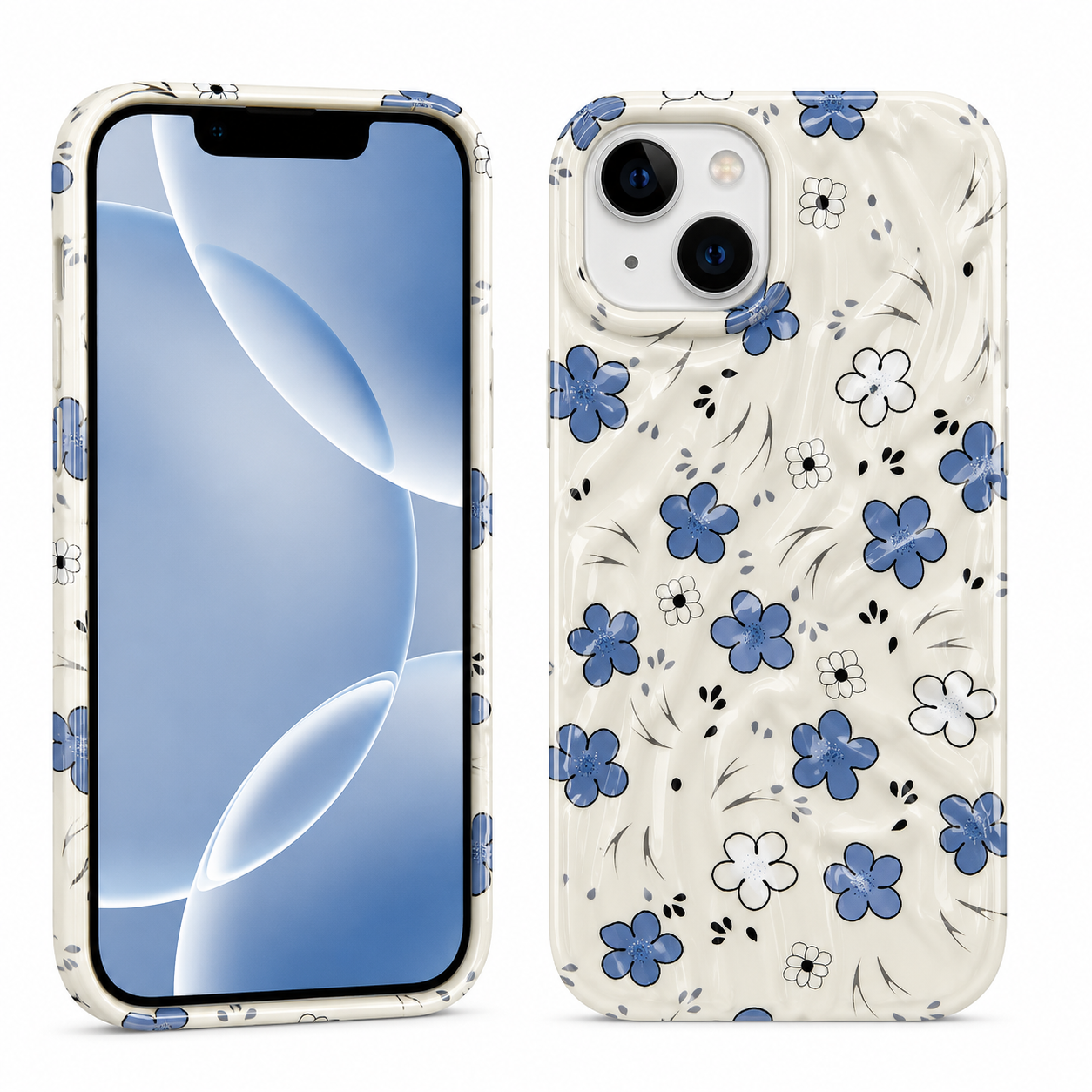Blue Blossom iPhone 14 Case