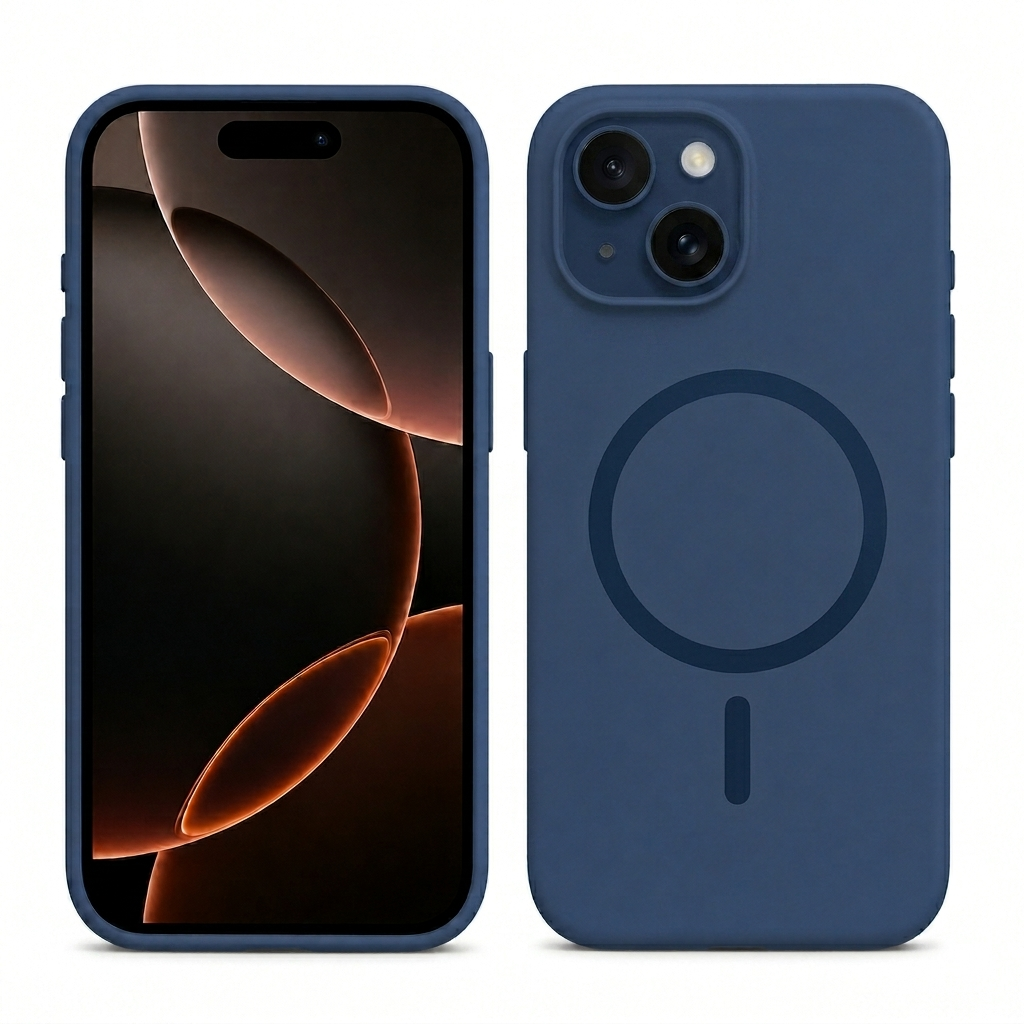 Dark Blue iPhone 15 Case